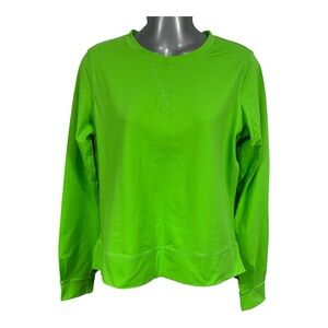 Lululemon Warm Up Crew Green Frond, Size 8